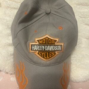 Harley-Davidson Gray Cap with Orange Accents
